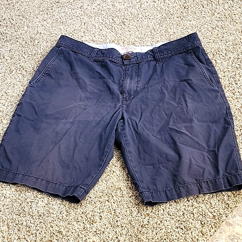 Original Penguin flat front navy shorts, Men's 34